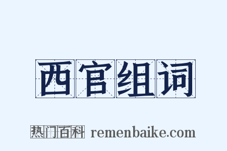 西官组词是什么意思的图片